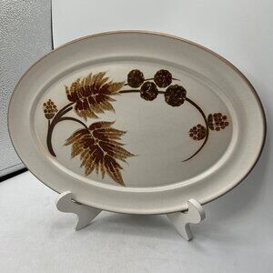 Vintage Denby Cotswold Stoneware Oval Serving Platter, Made in England